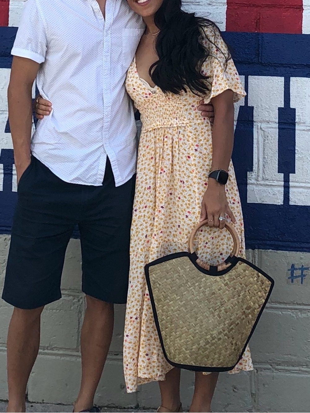 Free People. In Full Bloom. Yellow Floral Smocked midi dress - Picture 6 of 6